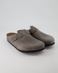Birkenstock Boston Weichbettung In Grau