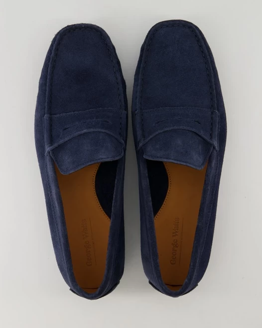 George Watts Slipper In Blau 4 George Watts Slipper In Blau – Bild 4