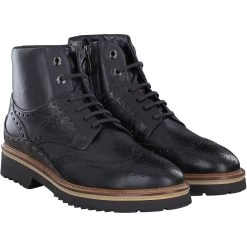 La Martina Schnürboots In Schwarz